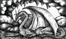 desenho dragao a nanquim