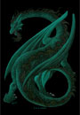 desenho dragao verde