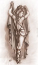 desenho mulher sexy a lápis