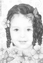 retrato a lápis grafite