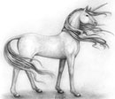 desenho unicórnio a lápis